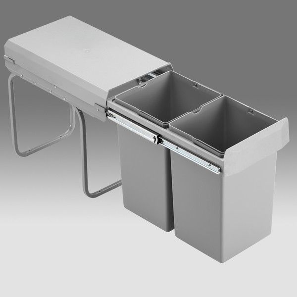 Abfallsystem für Unterschrank - 2 x 15 Liter